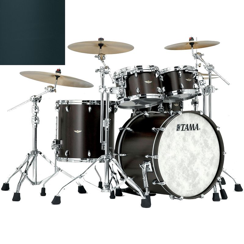 Foto van Tama tw42rzs-skb star walnut shellset smokey black