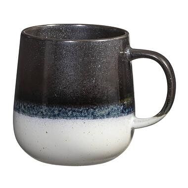 Foto van Mok met oor pippa - zwart - stoneware - 400 ml - leen bakker