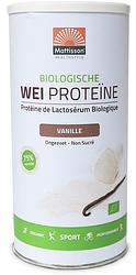 Foto van Mattisson healthstyle biologische wei proteïne vanille