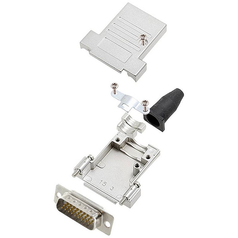 Foto van Encitech dtsl15-sjsrg-t-hdp26-w-k 6355-8088-02 d-sub male connectorset 180 ° aantal polen: 26 soldeerkelk 1 stuk(s)