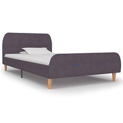 Foto van Vidaxl bedframe stof taupe 90x200 cm