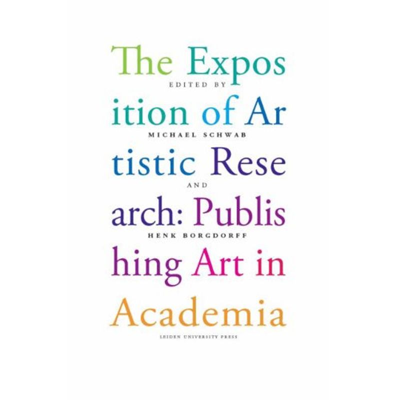 Foto van The exposition of artistic research