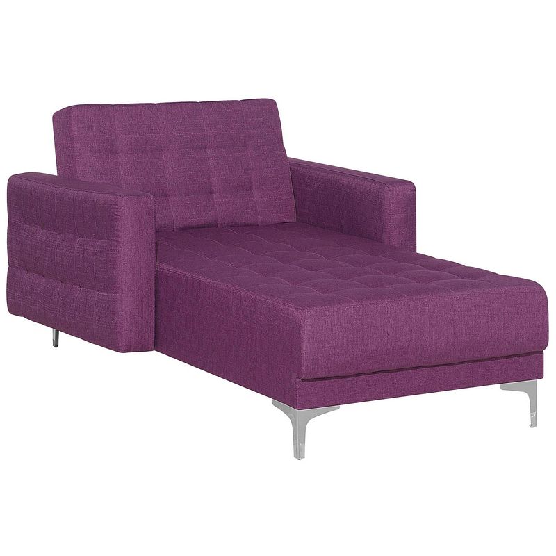 Foto van Beliani aberdeen - chaise longue-paars-polyester