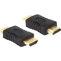 Foto van Delock 65508 hdmi adapter [1x hdmi-stekker - 1x hdmi-stekker] zwart vergulde steekcontacten