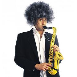 Foto van Opblaasbare saxofoon 55 cm oranje