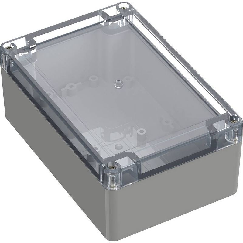 Foto van Tru components tc-10860788 universele behuizing 150 x 100 x 60 abs-pc lichtgrijs 1 stuk(s)