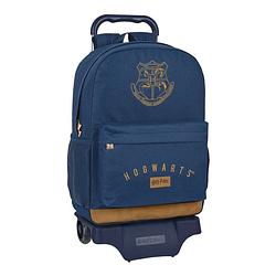 Foto van Schoolrugzak met wielen harry potter magical bruin marineblauw (30 x 43 x 14 cm)