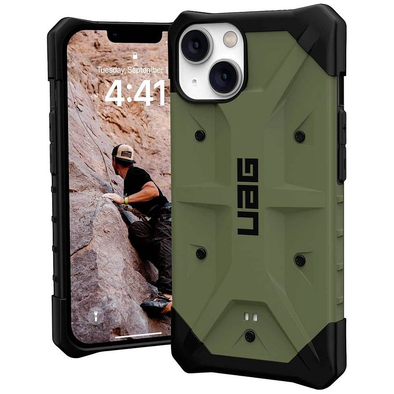 Foto van Urban armor gear pathfinder case apple iphone 14, iphone 13 olijf