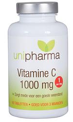 Foto van Unipharma vitamine c 1000mg tabletten