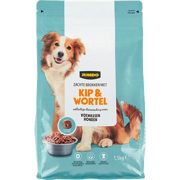 Foto van Jumbo zachte brokken met kip & wortel 1, 5kg