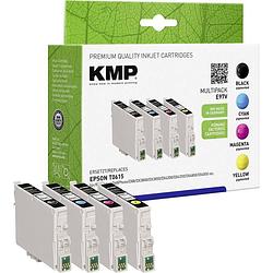 Foto van Kmp inkt vervangt epson t0611, t0612, t0613, t0614 compatibel combipack zwart, cyaan, magenta, geel e97v 1603,0005