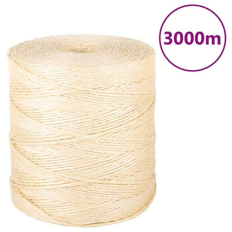 Foto van Vidaxl touw 2 mm 3000 m 100% sisal