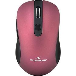 Foto van Bluestork draadloze muis - 2,4 ghz - 6 knoppen - metallic pruim