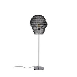 Foto van Giga meubel gm vloerlamp zwart - 51x51x154cm - zwarte lamp lena