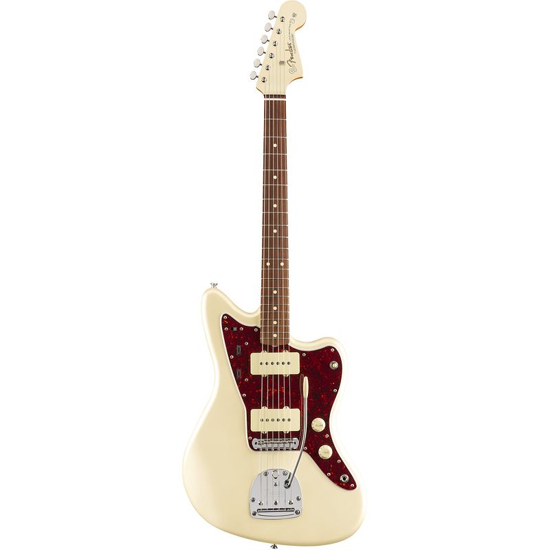 Foto van Fender vintera 60s jazzmaster olympic white pf met gigbag