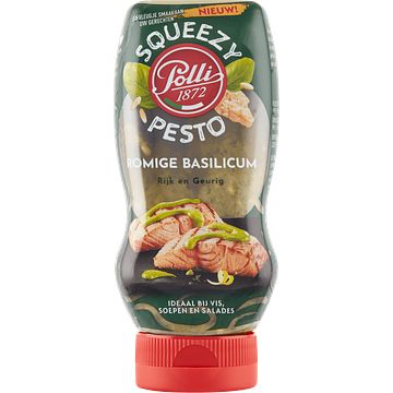 Foto van Polli groene pesto squeeze 190g bij jumbo