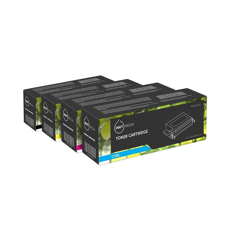 Foto van Inktmedia® -laser toner - geschikt hp cf530a cf531a cf532a cf533a toner 4-kleuren voordeelbundel