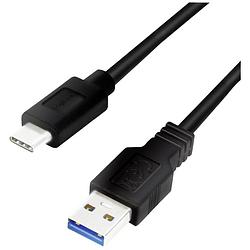 Foto van Logilink usb-kabel usb 3.2 gen1 (usb 3.0 / usb 3.1 gen1) usb-a stekker, usb-c stekker 1.00 m cu0168