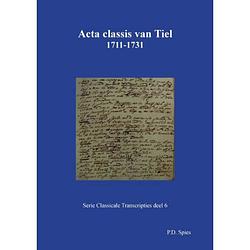 Foto van Acta classis van tiel 1711-1731 - serie classicale