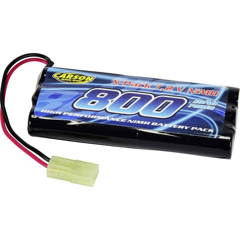 Foto van Carson rc sport nimh accupack 7.2 v 800 mah aantal cellen: 6 stick mini-tamiya-stekker