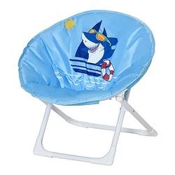Foto van Vouwstoel kind - campingstoel - kinderstoel - blauw - ø50 x 49h cm