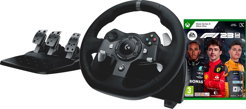 Foto van F1 23 xbox series x & xbox one + logitech g920 driving force