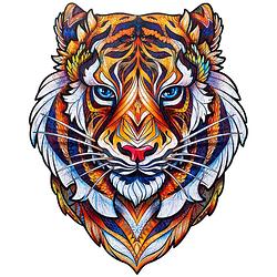 Foto van Unidragon houten puzzel dier - mooie tijger - 273 stukjes - king size 30x38 cm