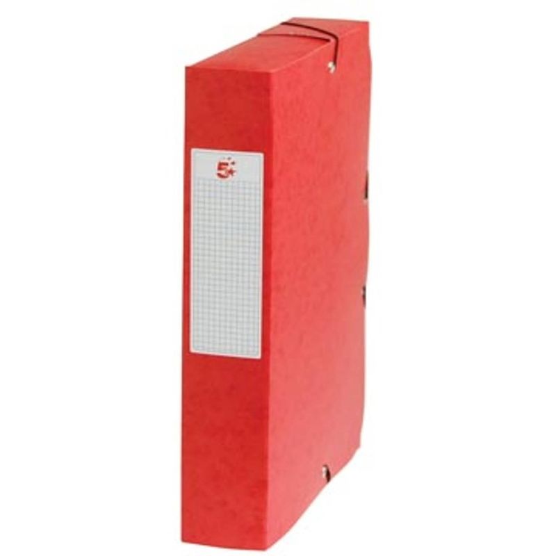 Foto van 5 star elastobox, rug van 6 cm, rood