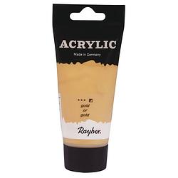 Foto van Gouden acrylverf/hobbyverf op waterbasis 75 ml - hobbyverf