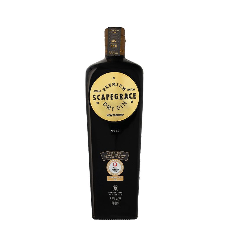 Foto van Scapegrace gold dry gin 70cl