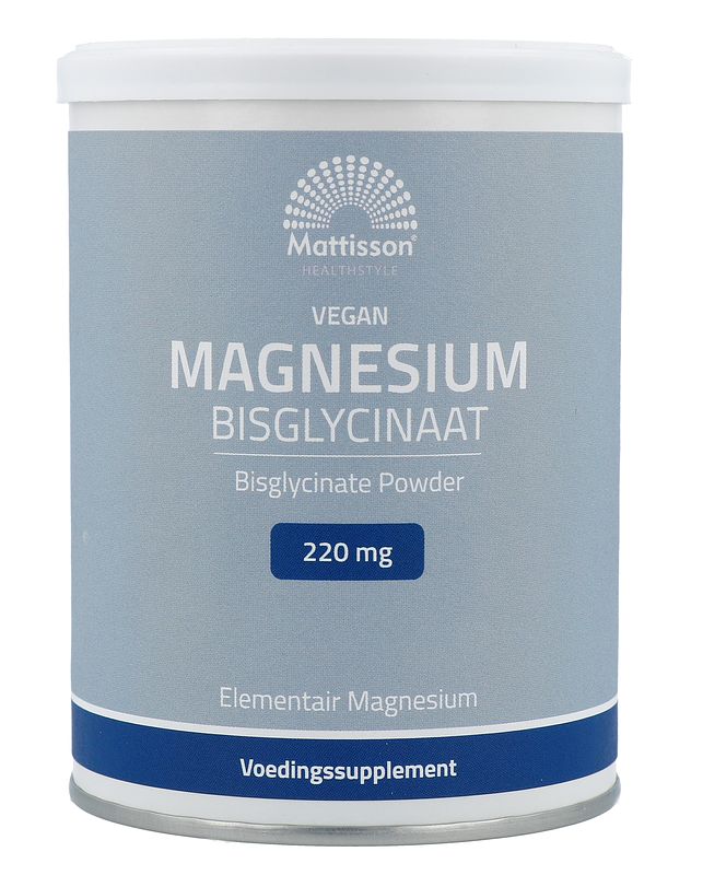 Foto van Mattisson healthstyle magnesium bisglycinaat poeder