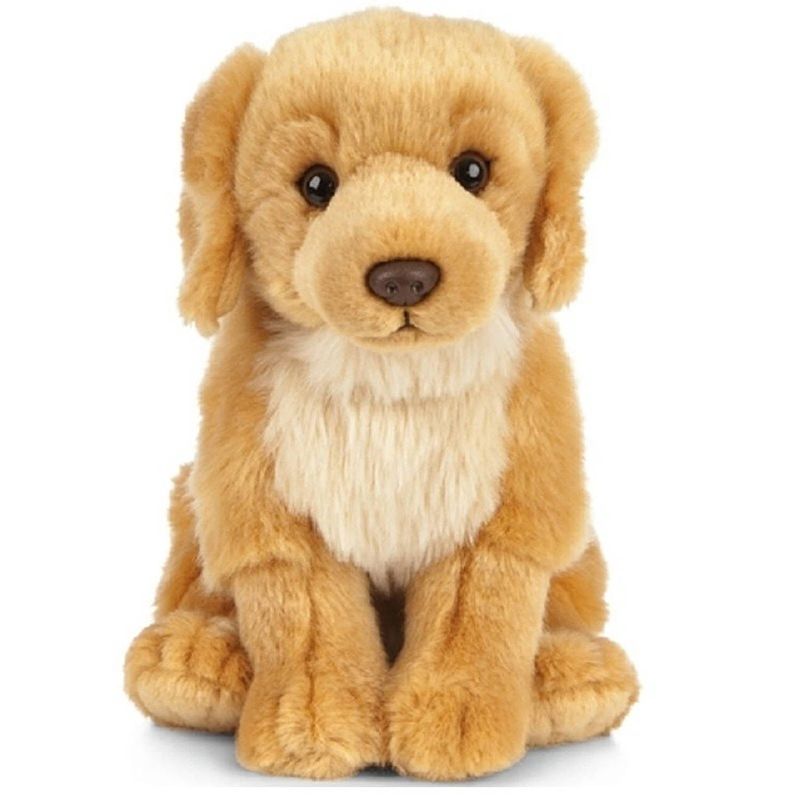 Foto van Pluche golden retriever honden knuffel 20 cm zittend - golden retriever huisdieren knuffels - speelgoed