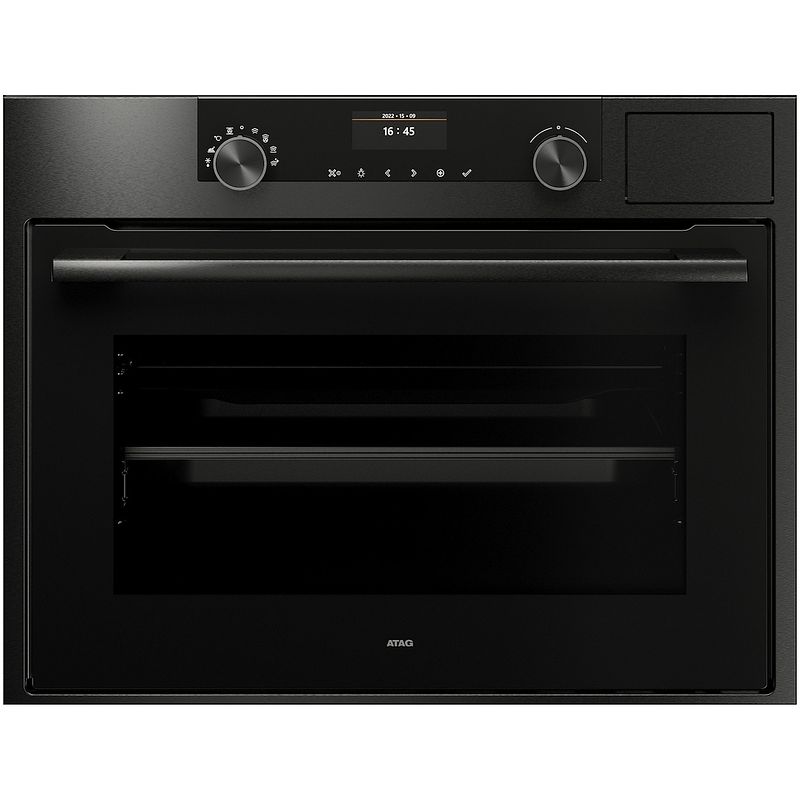 Foto van Atag cs46121c inbouw combi stoomoven zwart