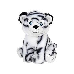 Foto van Pluche knuffel witte tijger van 19 cm - knuffeldier