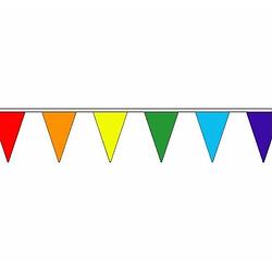 Foto van Polyester vlaggenlijn regenboog 20 meter - vlaggenlijnen