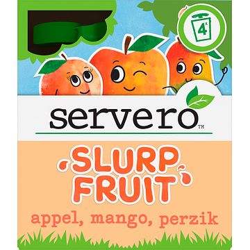 Foto van Servero slurpfruit knijpfruit appel, mango, perzik bij jumbo