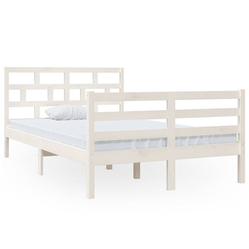 Foto van The living store houten bedframe - moderne slaapkamer - 120 x 200 cm - hoogwaardig materiaal