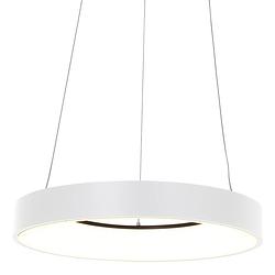 Foto van Moderne hanglamp - steinhauer - kunststof - modern - led - l: 48cm - voor binnen - woonkamer - eetkamer - wit