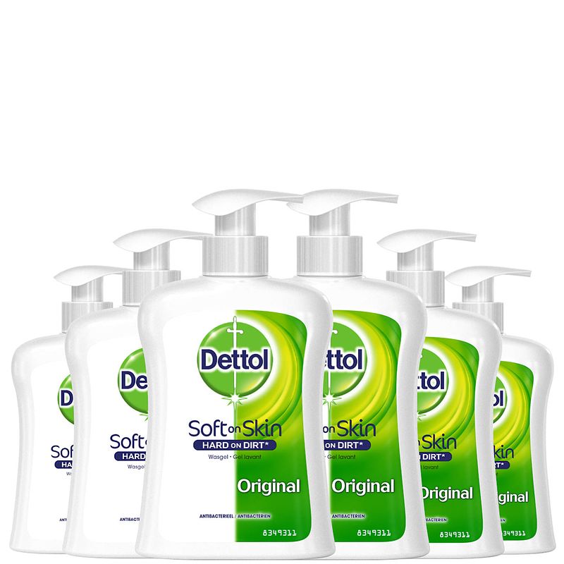 Foto van Dettol handzeep - original - 250ml x6