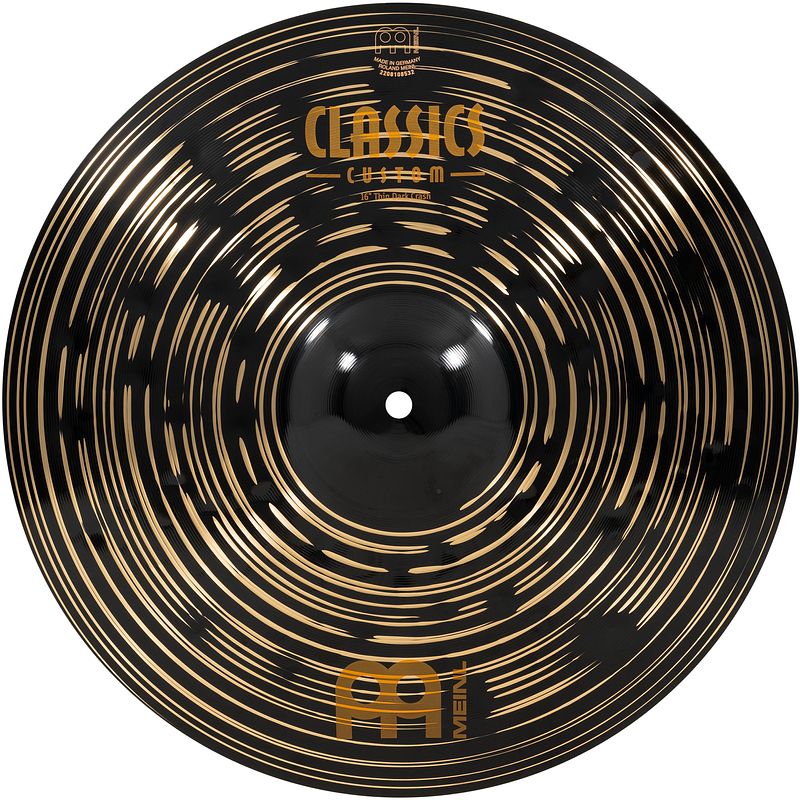 Foto van Meinl cc16tdac classics custom dark 16 inch thin crash