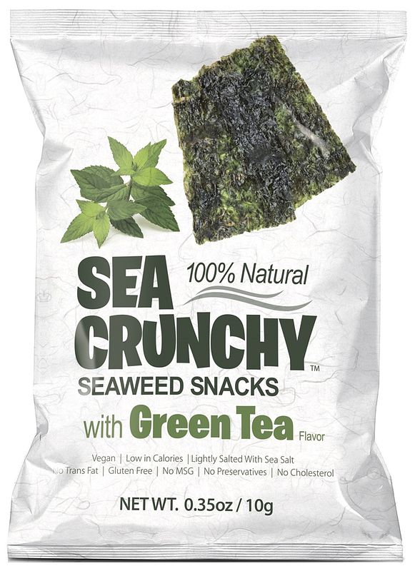 Foto van Sea crunchy zeewiersnacks groene thee
