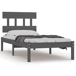 Foto van The living store bedframe - grenenhout - 100 x 200 cm - tijdloos ontwerp