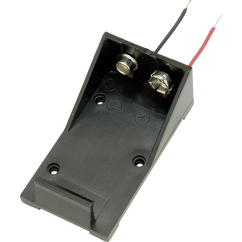 Foto van Tru components bh9va batterijhouder 1 9v (blok) kabel