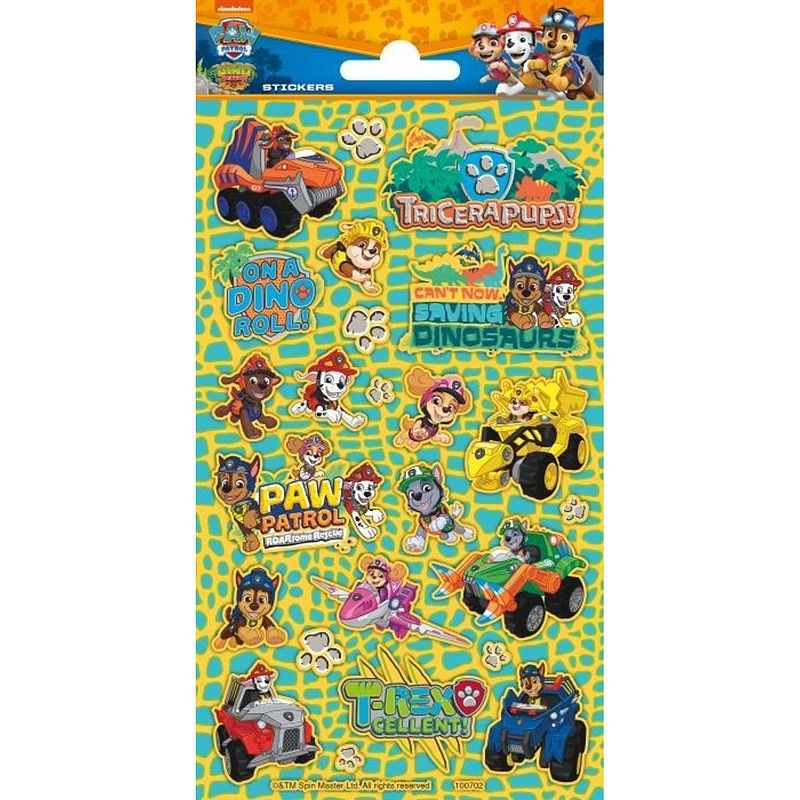 Foto van Funny products stickers paw patrol 20 x 10 cm papier 24 stuks