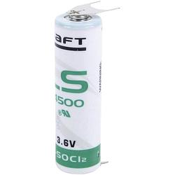 Foto van Saft ls 14500 3pf speciale batterij aa (penlite) u-soldeerpinnen lithium 3.6 v 2600 mah 1 stuk(s)