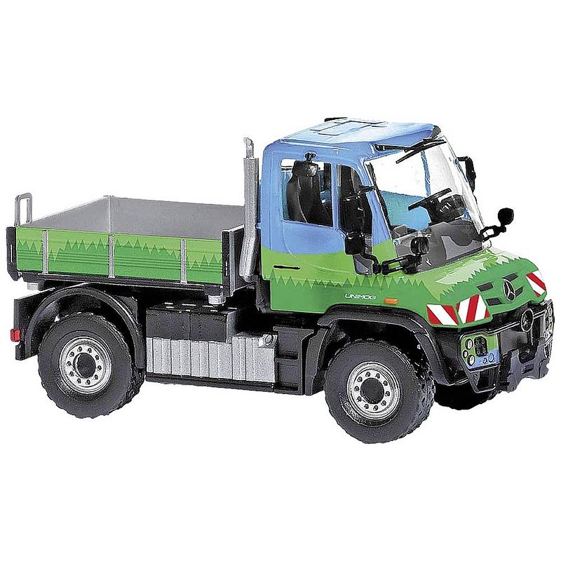 Foto van Busch 50931 h0 vrachtwagen mercedes benz unimog u 430 bayrischer wald