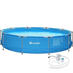 Foto van Tectake® - zwembad rond met filterpomp ø 360 x 76 cm