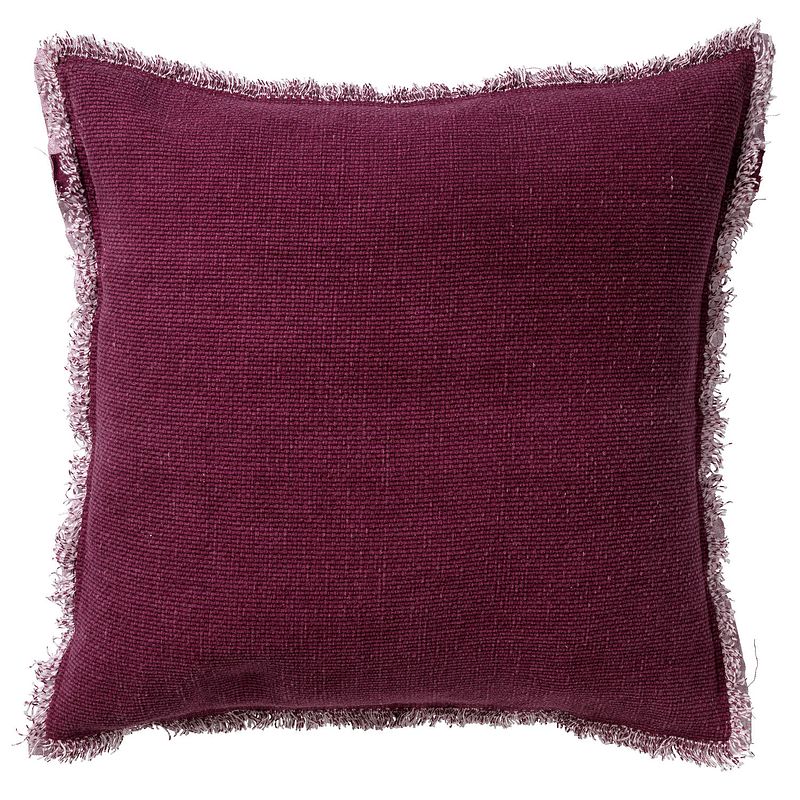 Foto van Dutch decor burto - kussenhoes van katoen red plum 45x45 cm - roze - rood