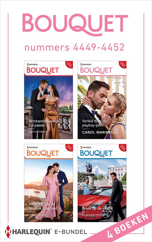 Foto van Bouquet e-bundel nummers 4449 - 4452 - carol marinelli, caitlin crews, louise fuller, julieanne howells - ebook