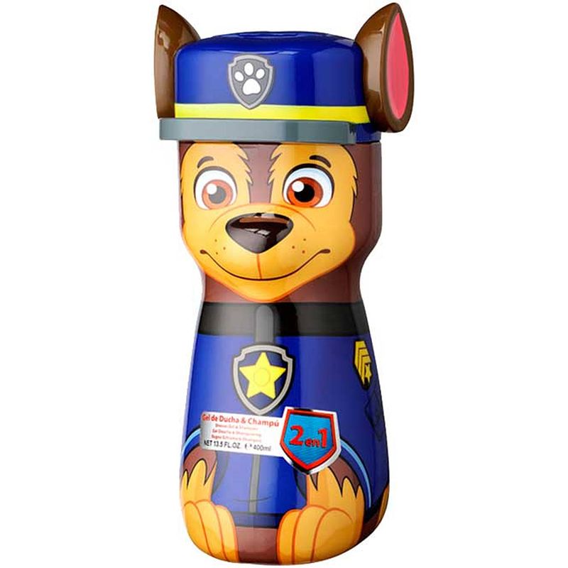 Foto van Nickelodeon douchegel en shampoo paw patrol chase junior 400 ml